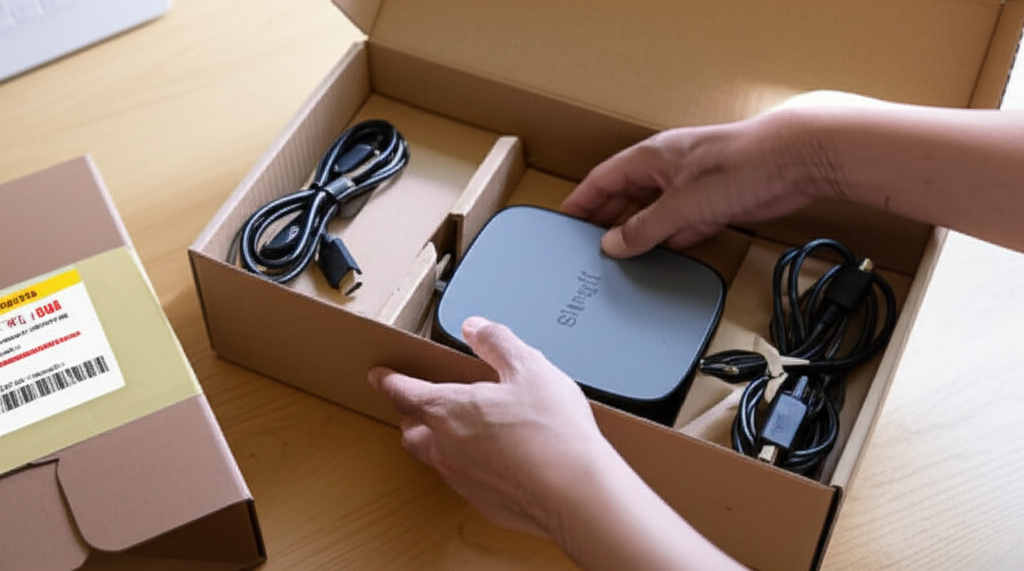 Generate a high-quality, relevant image prompt for an article about: Singtel TV Box Return: Effortle