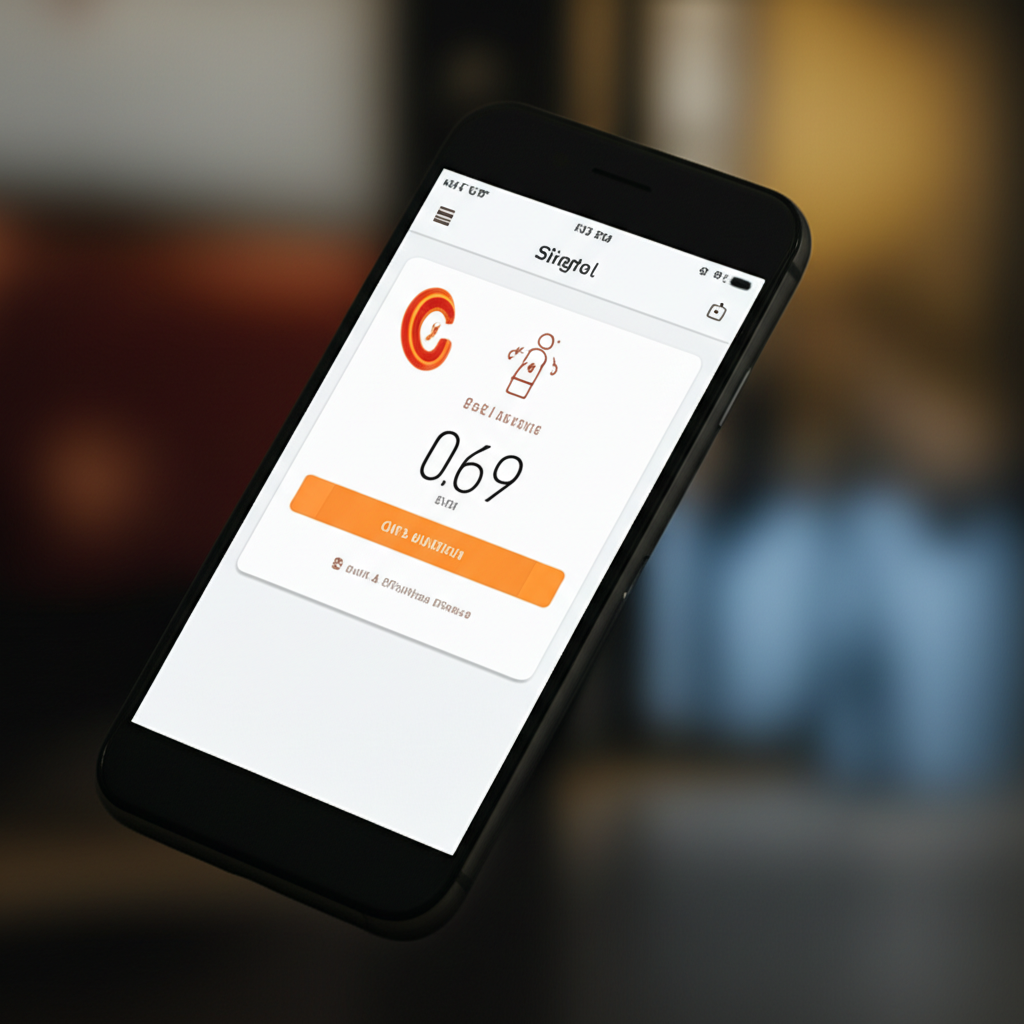 Generate a high-quality, relevant image prompt for an article about: Singtel Data Balance: Quick & E
