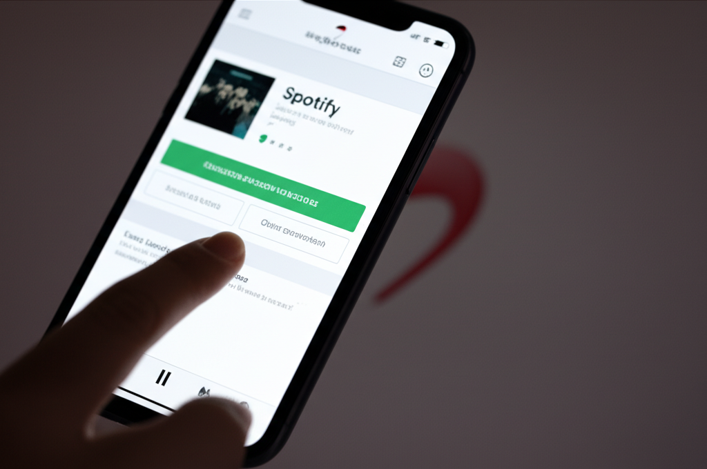 Generate a high-quality, relevant image prompt for an article about: Cancel Spotify Premium Singtel: