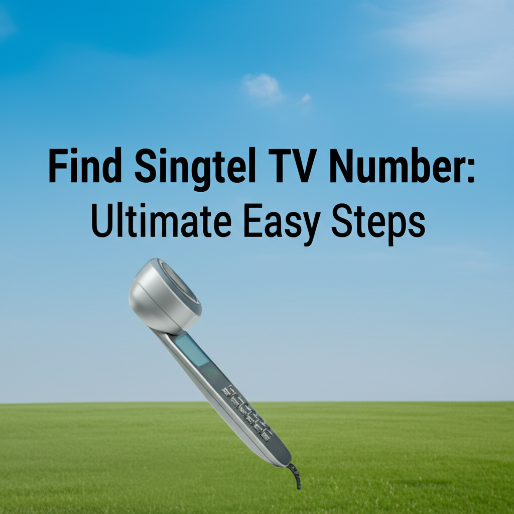 Generate a high-quality, relevant image prompt for an article about: Find Singtel TV Number: Ultimat