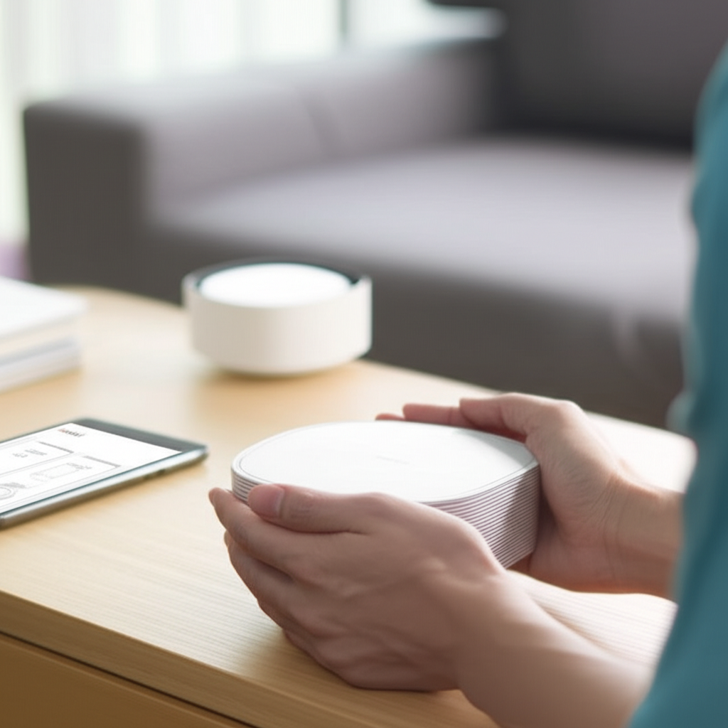 Generate a high-quality, relevant image prompt for an article about: Singtel WiFi Mesh: Effortless S