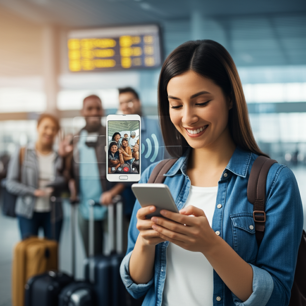 Generate a high-quality, relevant image prompt for an article about: Singtel Data Roaming: Seamless,