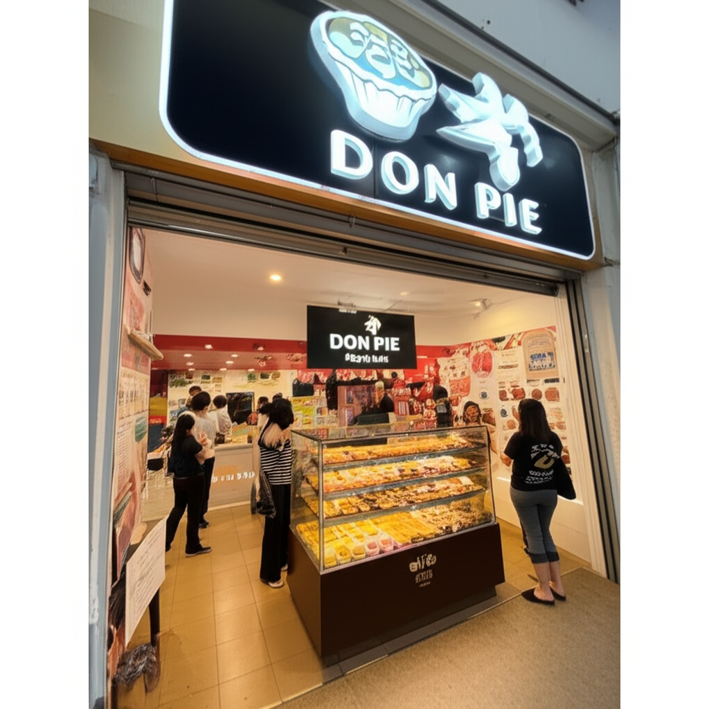 Generate a high-quality, relevant image prompt for an article about: All Don Pie Outlets in Singapor