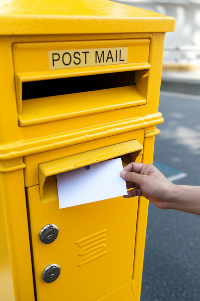 Generate a high-quality, relevant image prompt for an article about: Post Mail in Singapore: Easy St