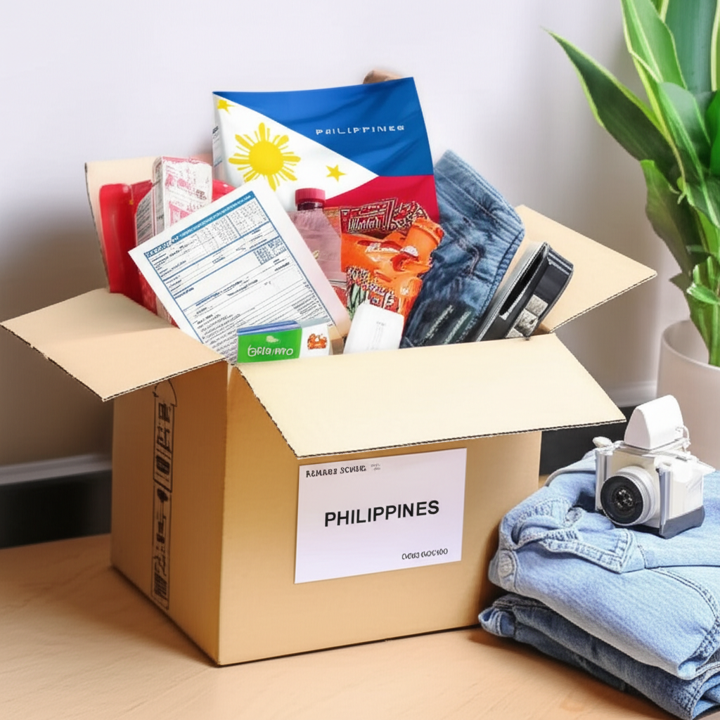Generate a high-quality, relevant image prompt for an article about: How to Send Balikbayan Box from