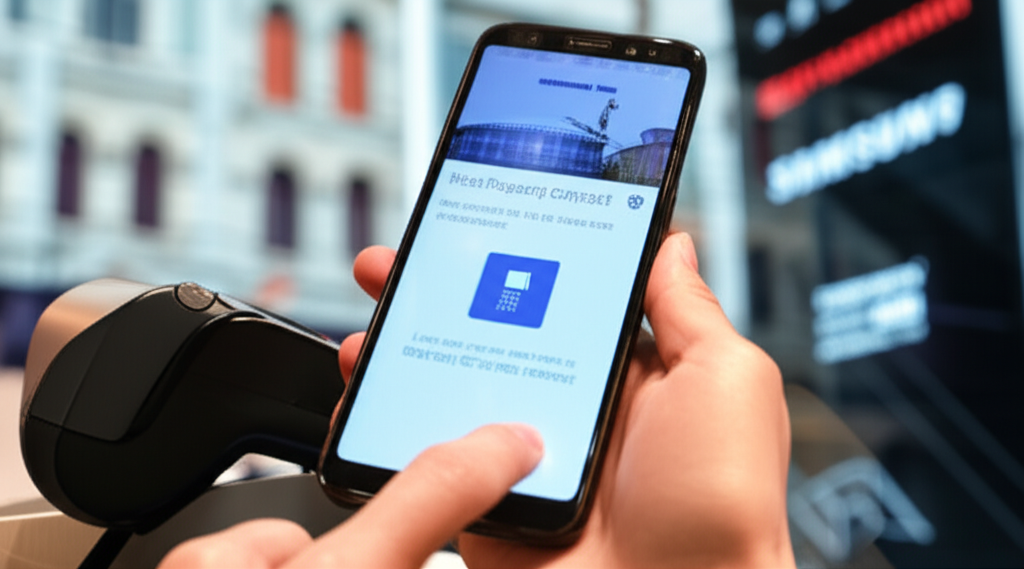 Generate a high-quality, relevant image prompt for an article about: How to Use Samsung Pay Singapor