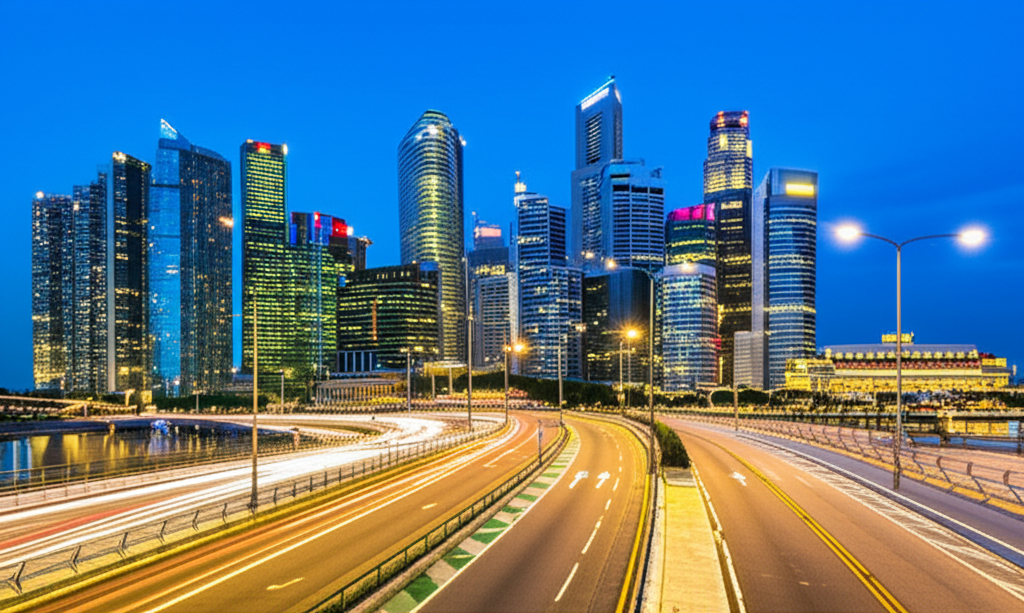 Generate a high-quality, relevant image prompt for an article about: Singapore: Safe & Secure Living
